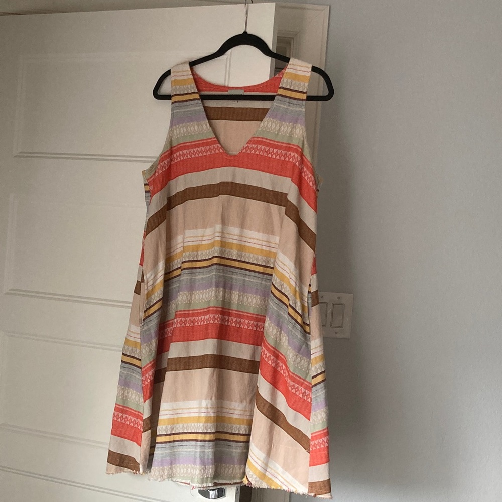 Anthropologie Striped Sleeveless Dress